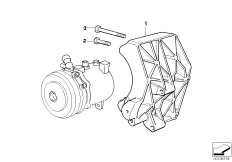 CLIMATE COMPRESSOR SUPPORTING BRACKET
