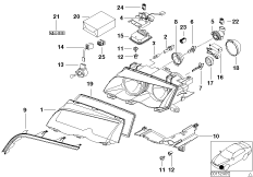 Single parts, xenon headlight