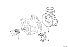 Alternator, individual parts 80A