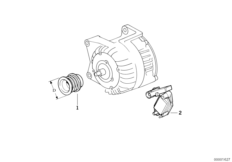 Alternator, individual parts 80A