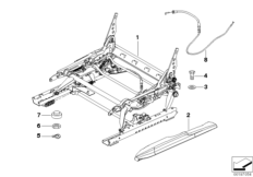 FRONT SEAT RAIL MECHANICAL/SINGLE PARTS