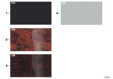 Sample page, interior trim strips