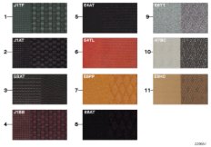 Sample page,uphls.colours,leather/fabric