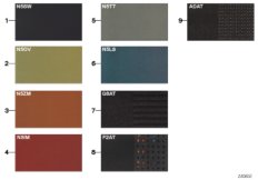 Sample page,uphls.colours,leather/fabric