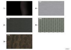 Sample page, interior trim strips