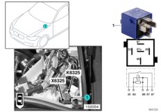 Relay, reversing light K6325