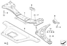 FRONT AXLE SUPPORT/WISHBONE