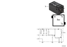 Relay, pulse adapter, black
