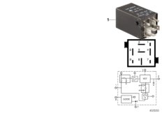 Relay, fuel pump, clocked