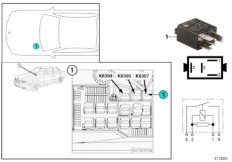 Relay, fuel pump K6307