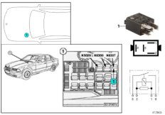 Relay, starter identification K6307