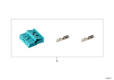 Repair kit, socket housing, 6-pin