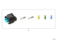 Repair kit, socket housing, 3-pin