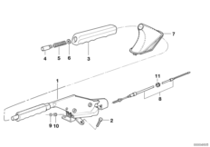 Handbrake lever