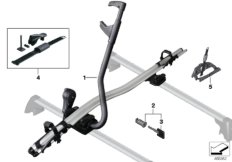 Touring bicycle holder