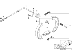 PARKING BRAKE/BRAKE SHOES