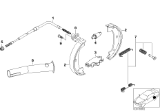 PARKING BRAKE/BRAKE SHOES