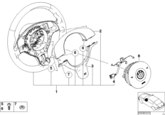 M sports strng whl,leather,airbag-smart